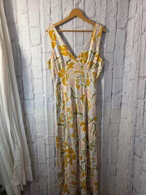 paper heart green dress Heavy Hearted Satin Maxi Dress main image 0